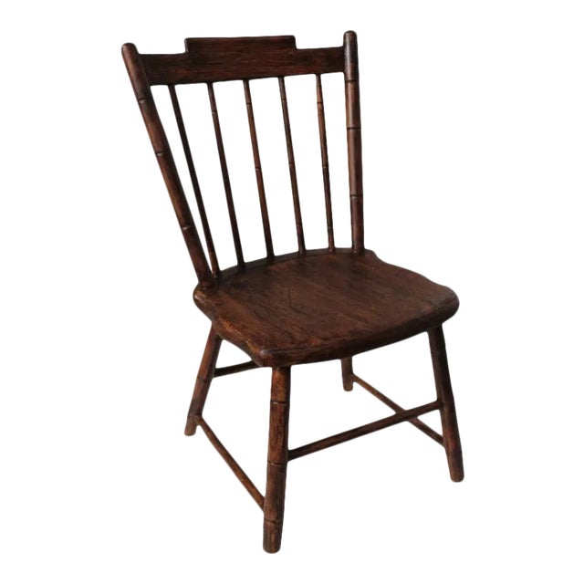 Early 19th Century n.e. Painted Child's Windsor Chair For Sale