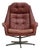Danish Swivel Armchair in Furniture Leather by H.W. Klein for Bramin, 1970s For Sale
