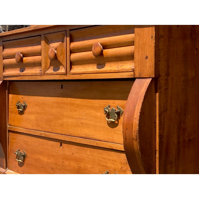 Pine Empire Gentleman's Chest of Drawers, Usa Circa 1880 For Sale In Baltimore - Image 6 of 12
