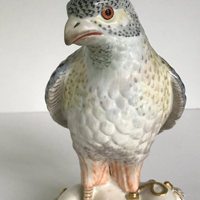 Mottahedeh Hand Painted Falcon on Pillow Made in Italy For Sale - Image 10 of 13