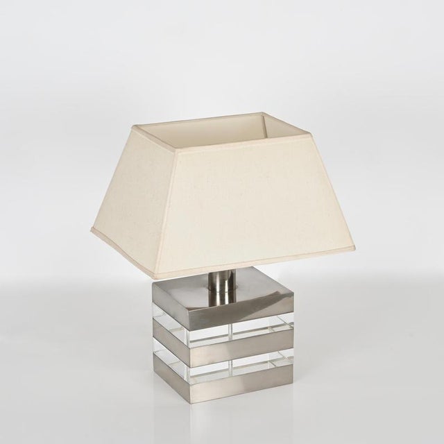 Mid-Century Table Lamp in Acrylic Glass and Steel, Italy, 1970s For Sale - Image 11 of 18