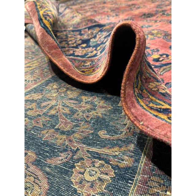 Pasargad DC Red Antique Kashan Rug For Sale - Image 4 of 8