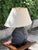 Art Deco Vintage Post-Modern Art Deco Black Ceramic Table Lamp For Sale - Image 3 of 15