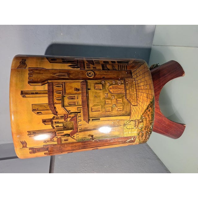 Wood Vintage Bar Cabinet in Parchment by Aldo Tura for Tura, 1950s For Sale - Image 7 of 18