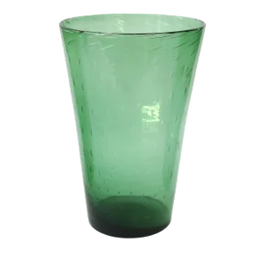 Italian Green Glass Vase by Empoli