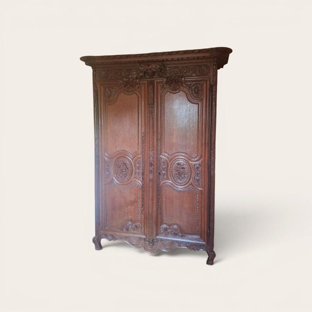Normandy Oak Bedroom Set, 1890, Set of 4 For Sale - Image 6 of 13