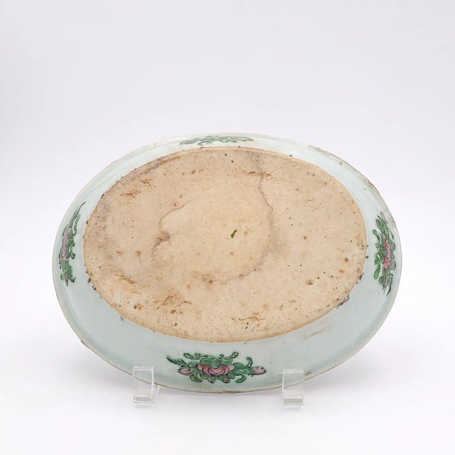 Chinese Famille Rose Oval Low Bow, China Circa 1910 For Sale - Image 3 of 10