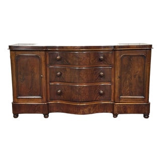 Antique Victorian Mahogany Sideboard, 1800s For Sale