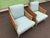 Late 20th Century Pair of McGuire St. Germain Woven Rattan Cane Lounge Chairs For Sale - Image 10 of 12