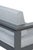 Sardinia Aluminum Frame Outdoor 74" Love Seat / Sofa - Gray Cushions For Sale - Image 18 of 18