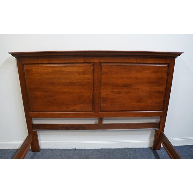 Early 21st Century Kincaid Furniture Early American Traditional Style King Size Bed W. Cherry Finish 79-132 For Sale - Image 5 of 10