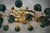 Art Deco Style Green Murano Glass and Brass Sputnik Chandelier, 2000 For Sale - Image 4 of 11