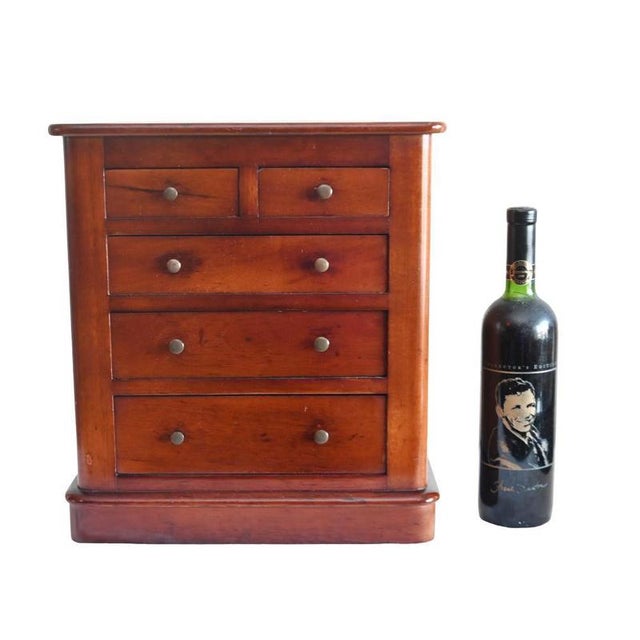 Antique Victorian Mahogany Apprentice Chest of Drawers, 1880 For Sale - Image 6 of 6