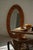 Large Oval Wall Mirror in Pine by Glasmäster Markaryd, Sweden, 1960s For Sale - Image 16 of 17