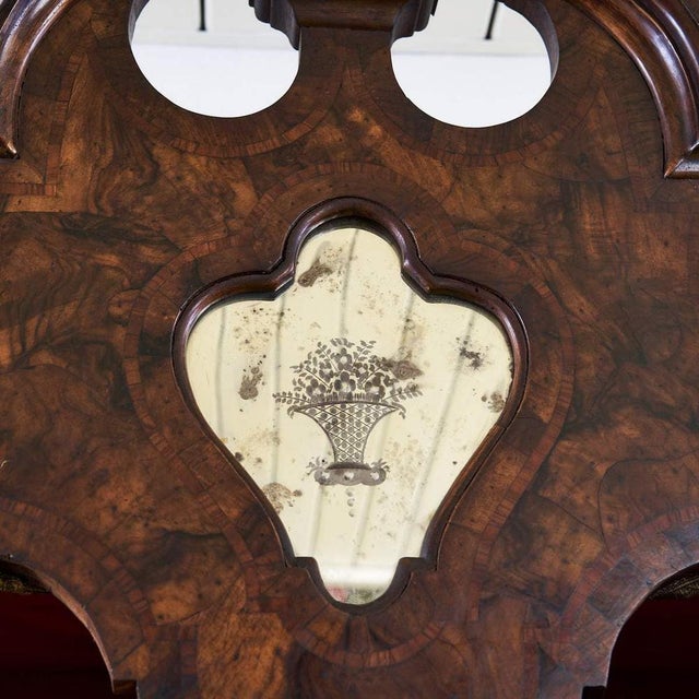 Brown Antique Cabinet in Walnut Veneer, 1900s For Sale - Image 8 of 18