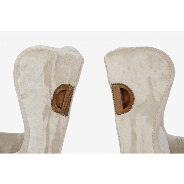 Luigi Caccia Dominioni Pair of Ambrosianeum High-Back Lounge Chairs for Azucena, 1955 For Sale - Image 9 of 13