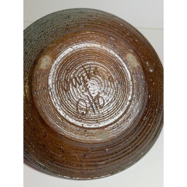 Contemporary Vivika and Otto Heino Studio Pottery Bowl / Plate 8.75" For Sale - Image 3 of 4