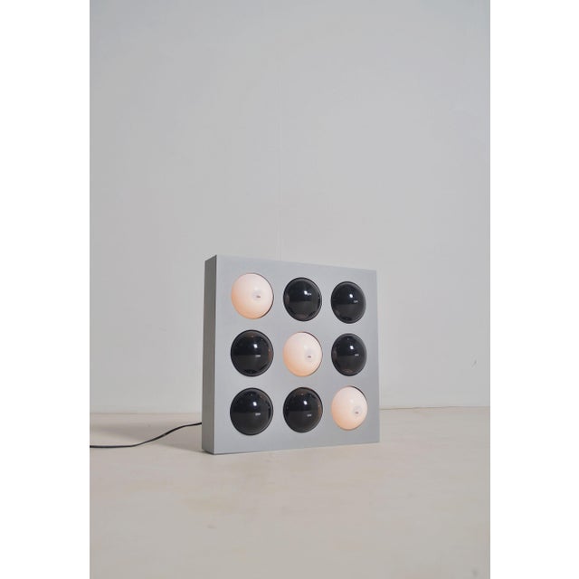 Black Fifty Fifty Lamp by Paul Talman for Interaktives Licht Köln, 1960s For Sale - Image 8 of 8