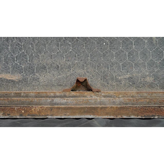 Reclaimed Wormy Chicken Wire Glass Window 31.875 X 19 In. For Sale - Image 6 of 6