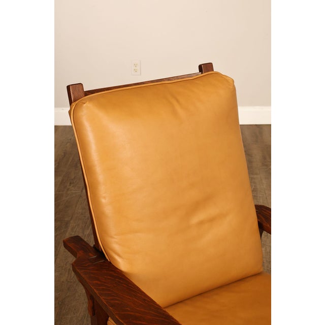 Gustav Stickley Antique Mission Oak Morris Chair Model 346 For Sale In Philadelphia - Image 6 of 18