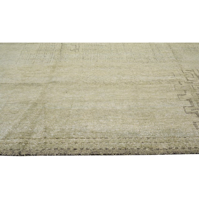 2000 - 2009 Moroccan Hand Knotted Wool Rug, 9'9"x14'2" For Sale - Image 5 of 6