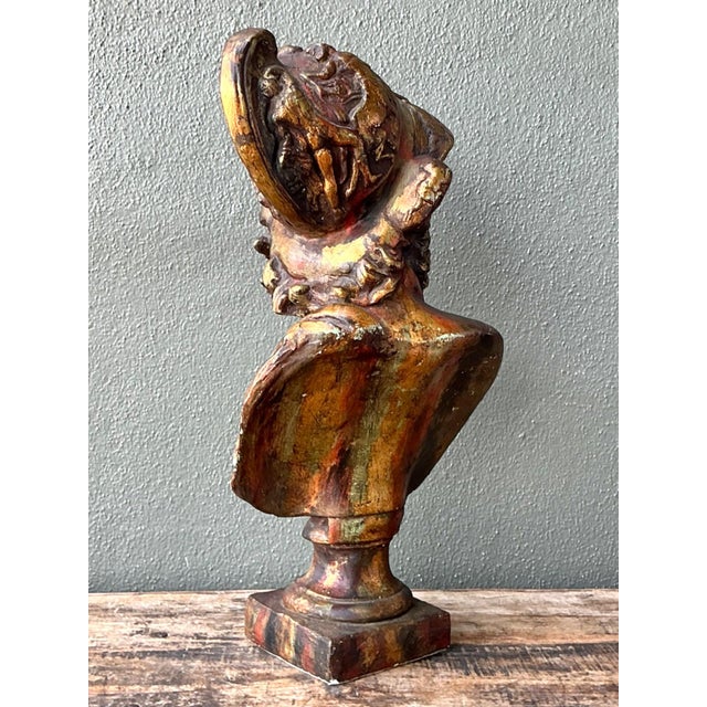Vintage Classical Greek Style Bust of Ajax For Sale - Image 15 of 18