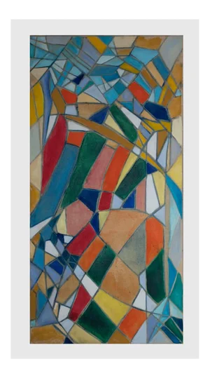 Giorgio Lo Fermo, Reticolo I, Oil on Canvas, 2021