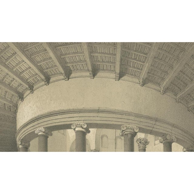 Paper After Bayot, Interior of Santo Stefano Rotondo, Rome, 1869, Lithograph For Sale - Image 7 of 9