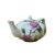 Contemporary Contemporary Beige Almond Flower Painting Teapot Shape Display For Sale - Image 3 of 6