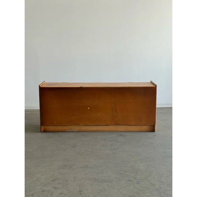 1980s Post Modern Triple Dresser in Oak For Sale - Image 9 of 11