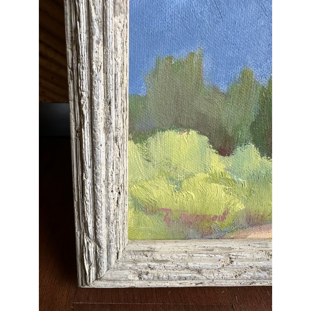 Vintage Signed Framed High Desert Plein Air Landscape Oil Painting For Sale - Image 15 of 16