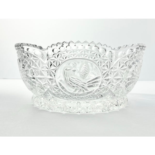 1990s Hofbauer “Byrdes” Crystal Dinnerware Serving Hostess & Decor Set - 5-Piece For Sale - Image 4 of 11