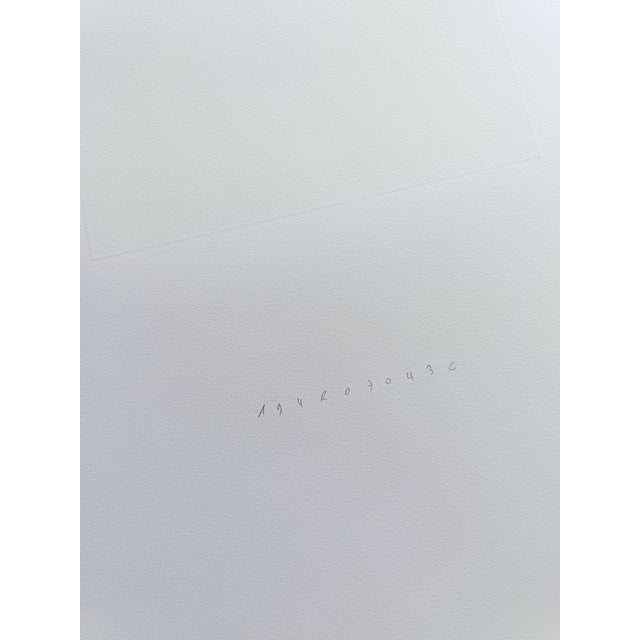 Contemporary Abstract Engravings Printed on Deckle-Edged BFK Rives Paper "194r704 1-2-3" by Pierre Muckensturm For Sale - Image 9 of 9