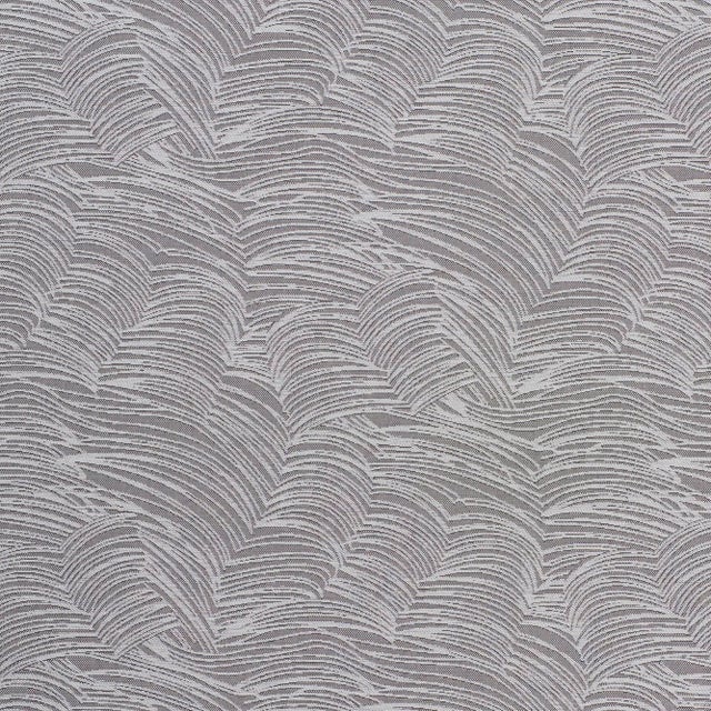 Schumacher Sample - Schumacher Jete Wallpaper in Grisaille For Sale - Image 4 of 4