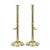19th Century Arts & Crafts Brass Candlesticks, Set of 2 For Sale - Image 6 of 7