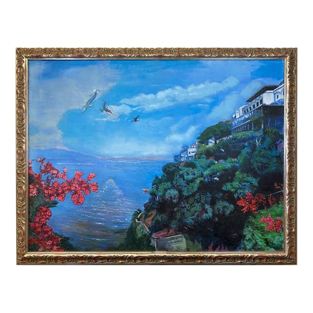 Alton S Tobey - Seascape Terrace, Original, Signed For Sale