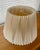 Mid-Century Modern Mid-20th Century Stiffel Alternating Inverted Knife Pleated Linen Lamp Shade For Sale - Image 3 of 10