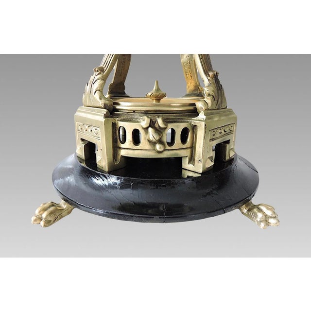 Rare Messenger Phipson Antique Side or Occasional Table, Japanese Meiji Bronze With Cherubs (Putti), Glass & Gilt Top - England For Sale - Image 11 of 11