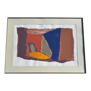 Mid 20th Century William F (Bill) Tull Untitled Printers Proof Lithograph, Framed For Sale