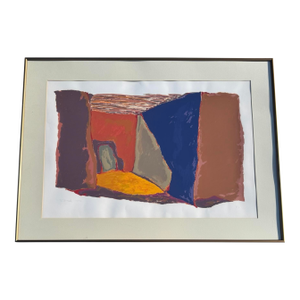 Mid 20th Century William F (Bill) Tull Untitled Printers Proof Lithograph, Framed