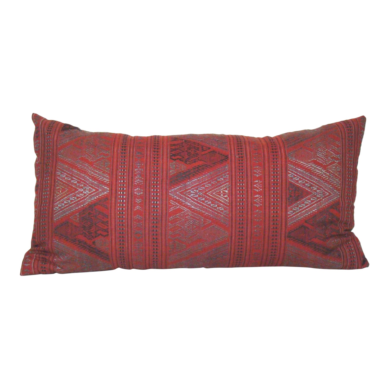 Handwoven Geometric Thai Silk Pillow Cover Chairish