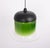 Large Green White Glass Pendant Light from Peill and Putzler, Germany, 1970s For Sale - Image 9 of 12