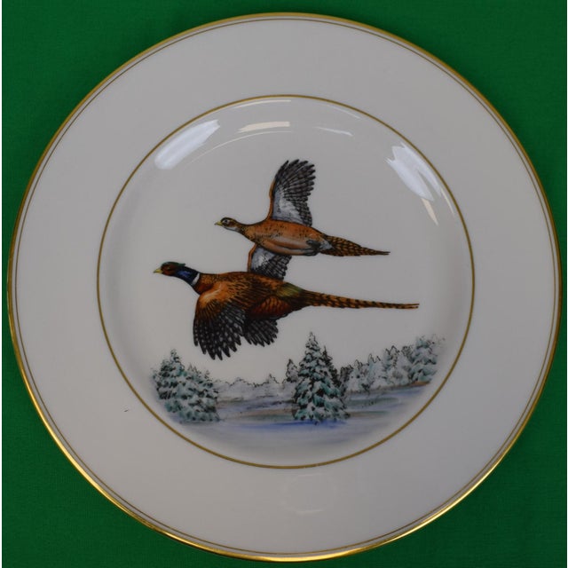 Mid 20th Century Mid 20th Century Abercrombie & Fitch Hand-Painted Game Bird Dinner Plates- Set of 7 For Sale - Image 5 of 11