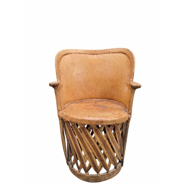 Tan Vintage Native American Leather - Pair For Sale - Image 8 of 12