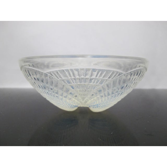 Rene Lalique France Coquilles Shell Opalescent Art Deco Glass 5 1/4" Bowl For Sale In Portland, OR - Image 6 of 11