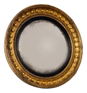 English Regency Mirror with Convex Glass