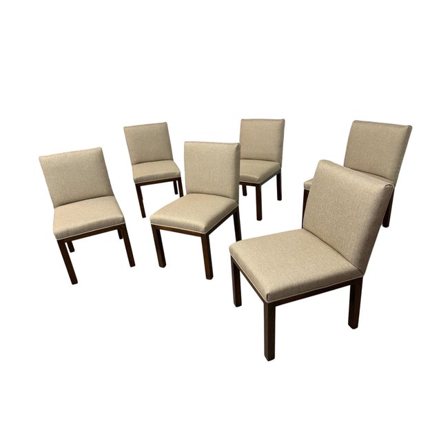 Mid-Century Modern Mid-Century Modern John Widdicomb Upholstered Dining Chairs - Set of 6 For Sale - Image 3 of 7