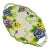 Vintage Ceramic Pansy Platter For Sale