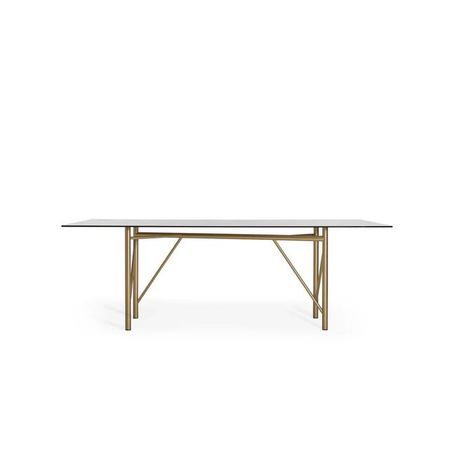 Nero Tubolar Table Oval 220 by Mentemano For Sale - Image 7 of 9