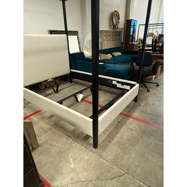 Queen Size Pottery Barn Atwell Canopy Bed Frame For Sale In San Francisco - Image 6 of 12